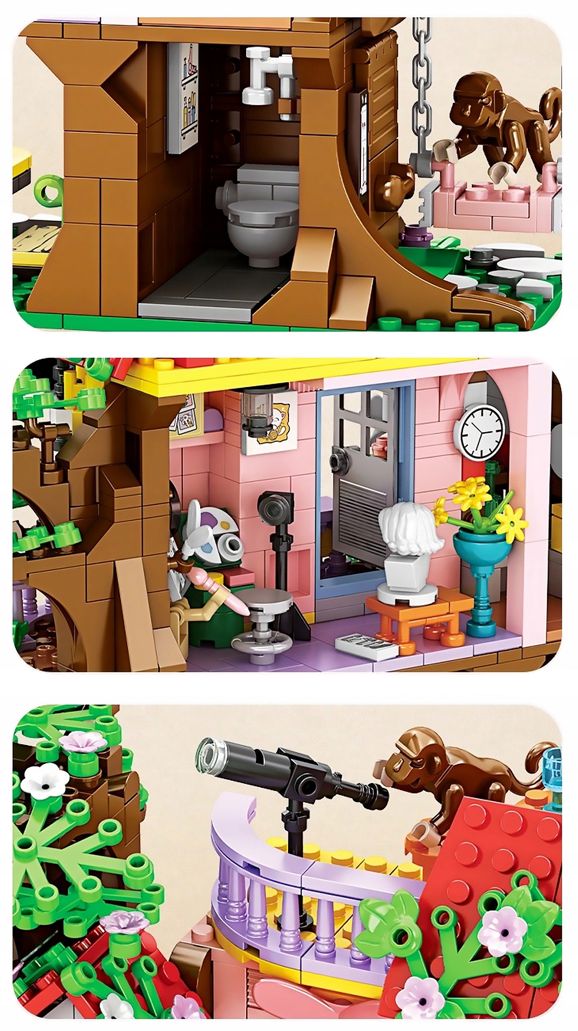 KLOCKI DOMEK NA DRZEWIE DOM PRZYJAŹNI Marka Cada