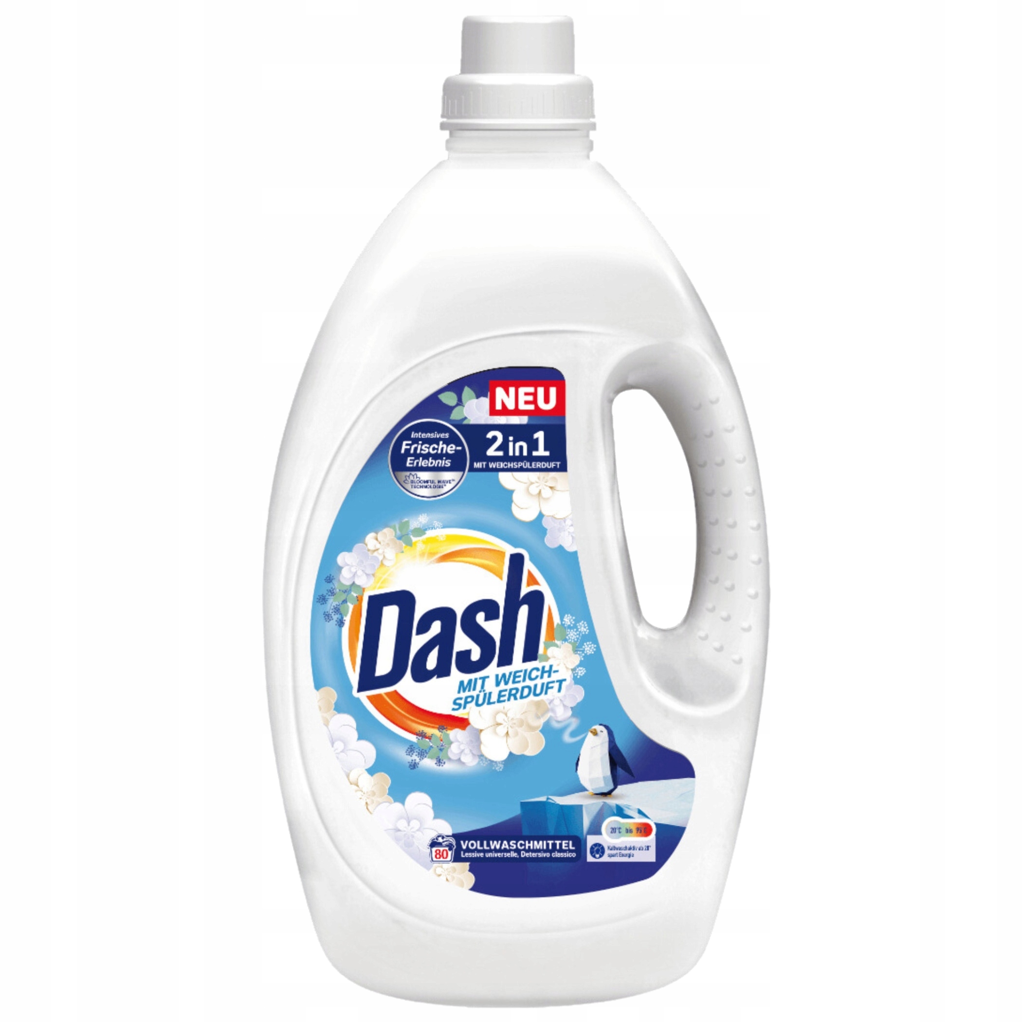 Tekutý prací prostředek Dash univerzální 2v1 80 praní 3,6 l