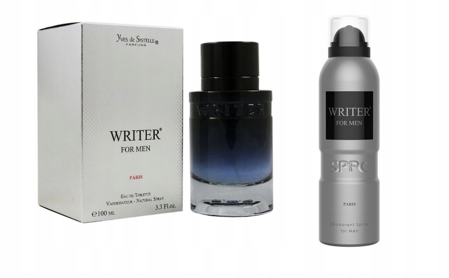 Yves de Sistelle Writer Men 100ml toaletní voda 200 Ml Deo Spray