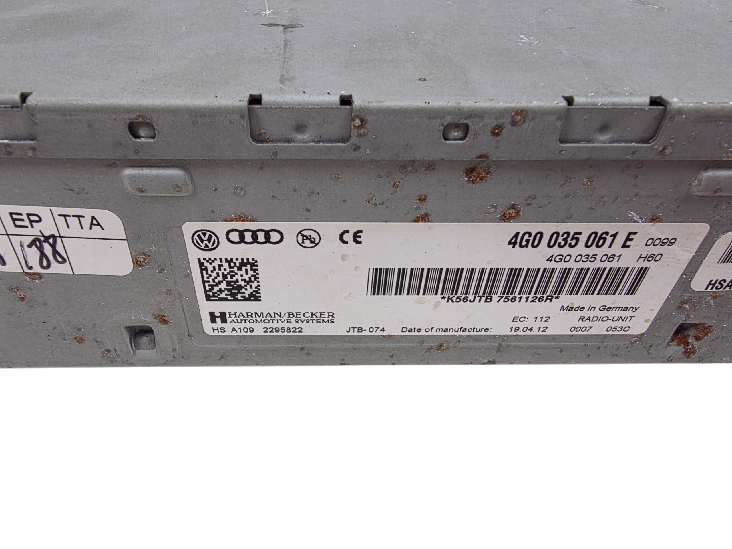 AUDI A6 A4 A5 A8 TUNER amplifier radio HARMAN/BECKER 4G0035061E