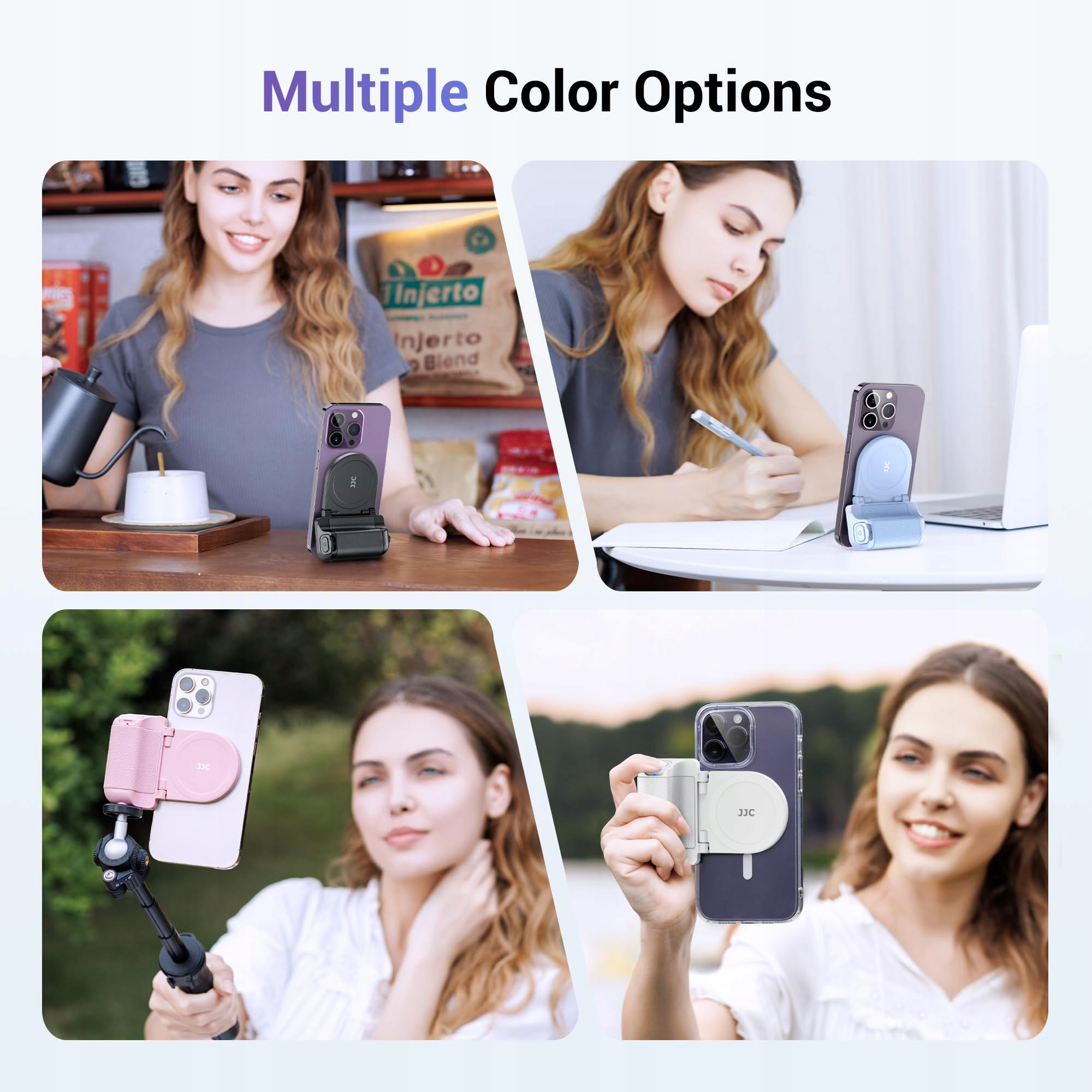 JJC Magnetyczny Uchwyt do Telefonu z Pilotem Bluetooth do iPhone i Android — miniatura 7