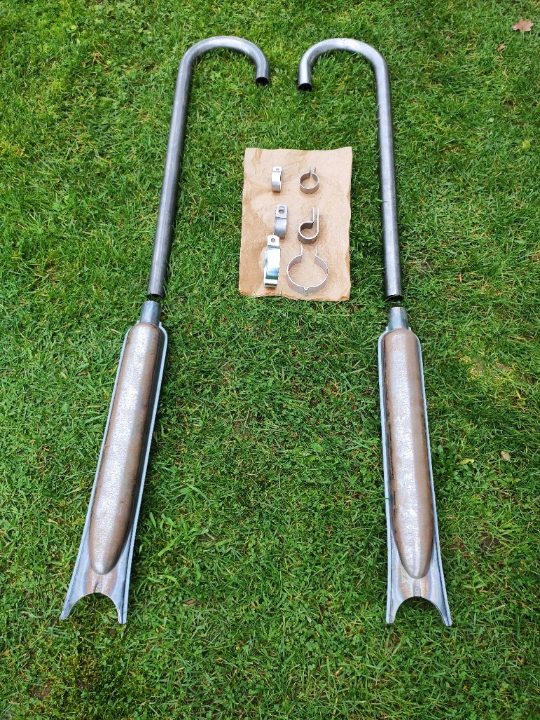 Ural Výfuk Tlumič Koleno Rybka Surové