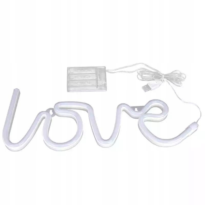 LAMPKA LED 3D LOVE OZDOBNA NEONOWA LED MIŁOŚĆ