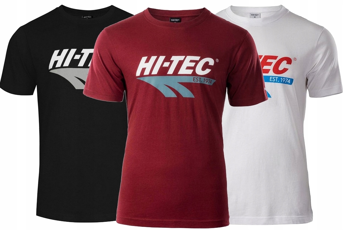 

Hi-tec Koszulka Męska T-shirt Bawełna r. XL - 3szt