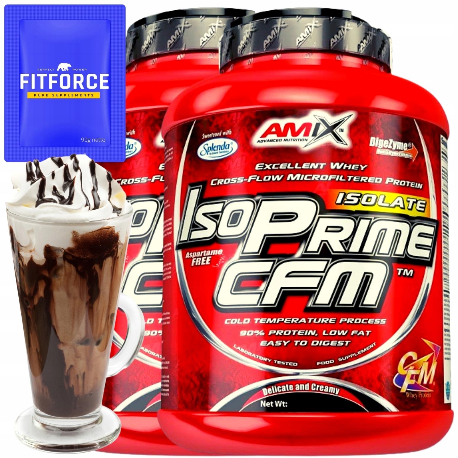 Ketóza Proteinový Izolát Amix Cfm 114 dávek 4 kg Kávový