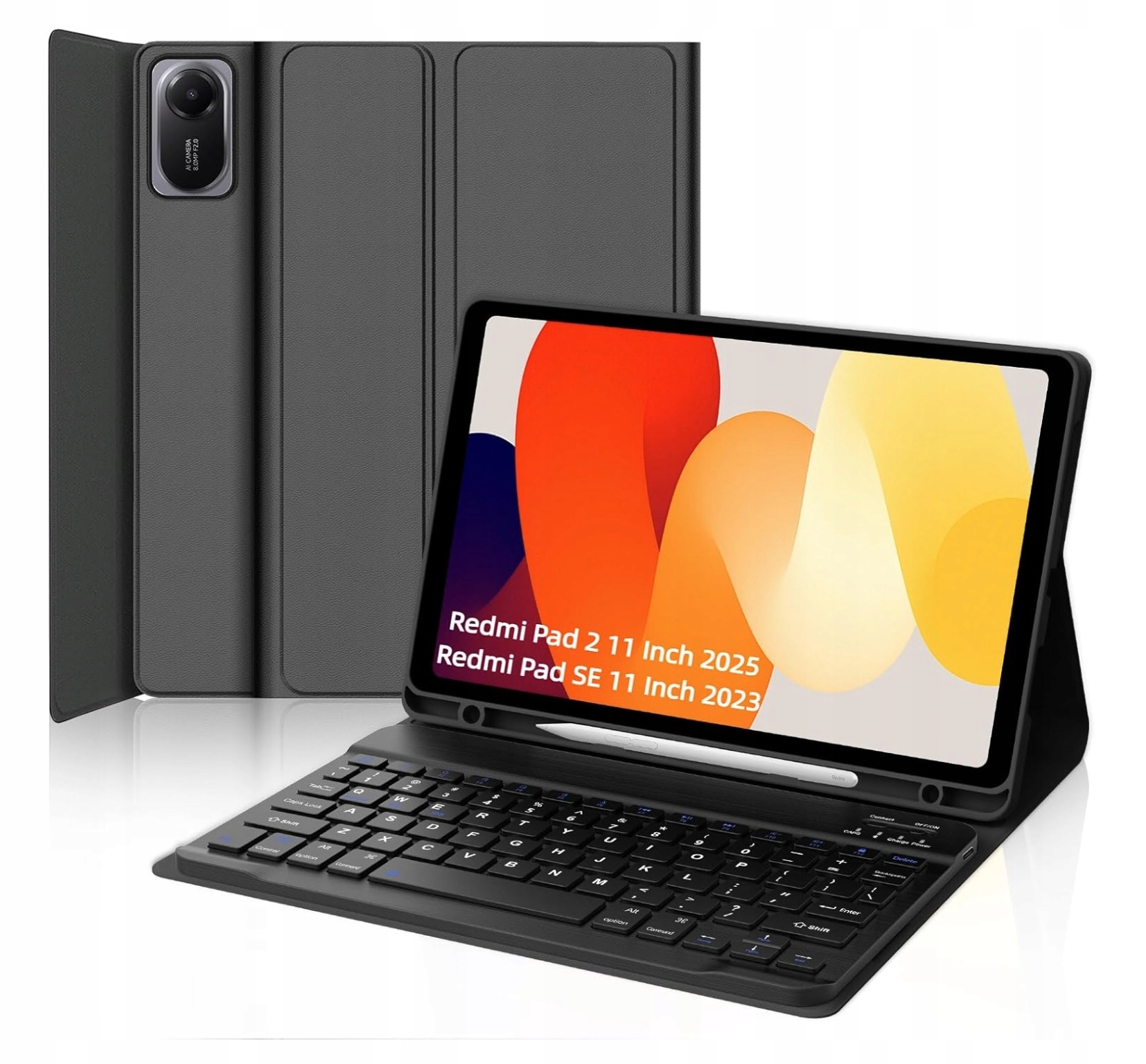 Etui I Klawiatura Bluetooth Bezprzewodowa do Xiaomi Redmi Pad 2 11 11" 2025