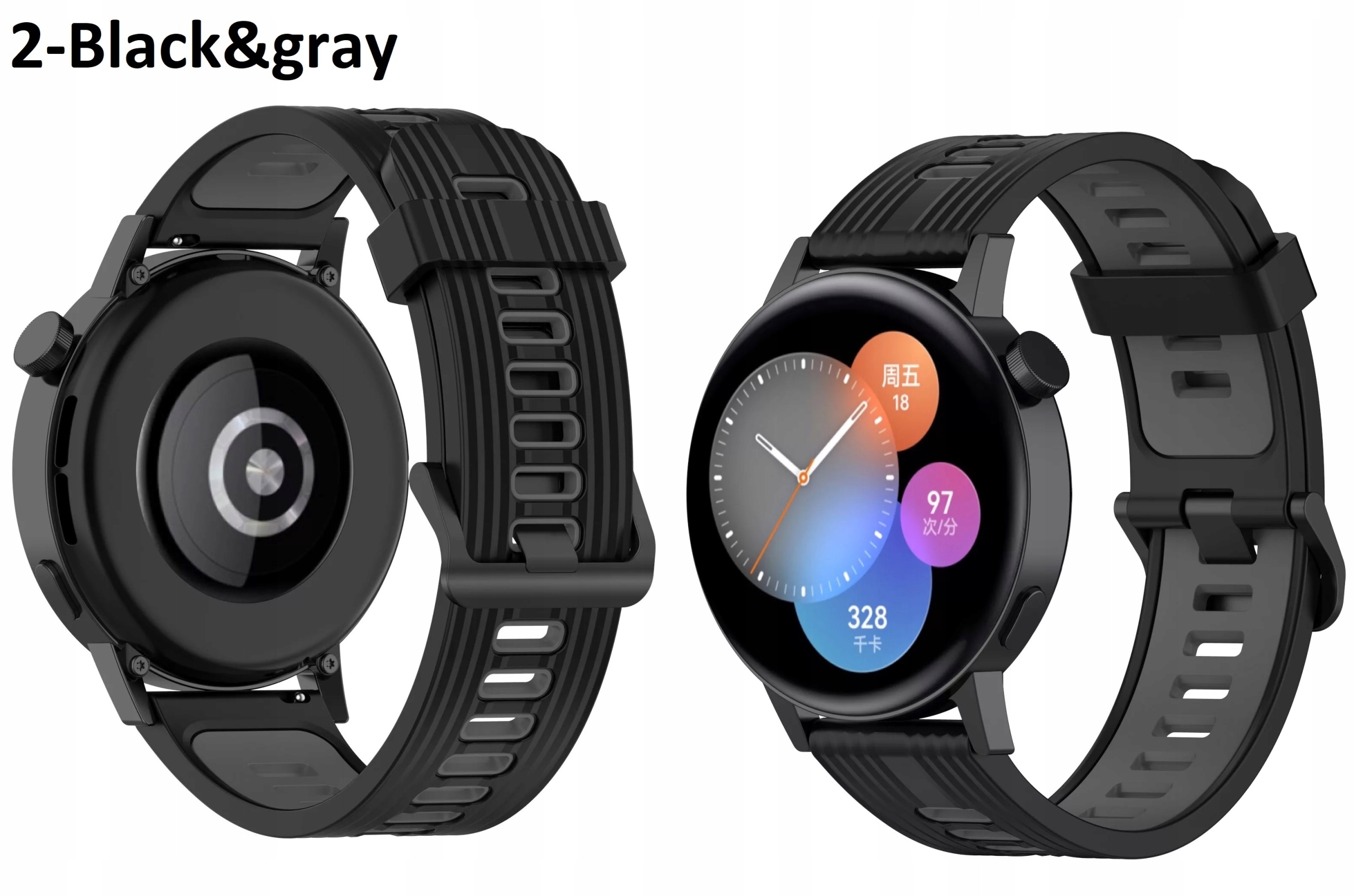 PASEK DO HUAWEI WATCH GT 2 3 PRO Ceramic 43mm/42mm Active Elegant 20mm Kolor wielokolorowy