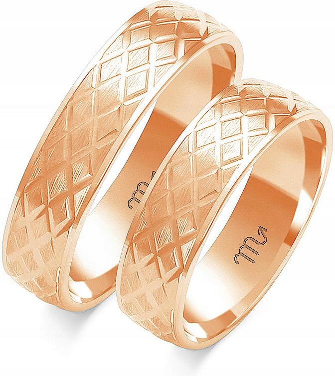 Zlatý snubní prsten s gravírováním na svatební hostina 585, rok 29 30 31, klasický, pro 14K páry