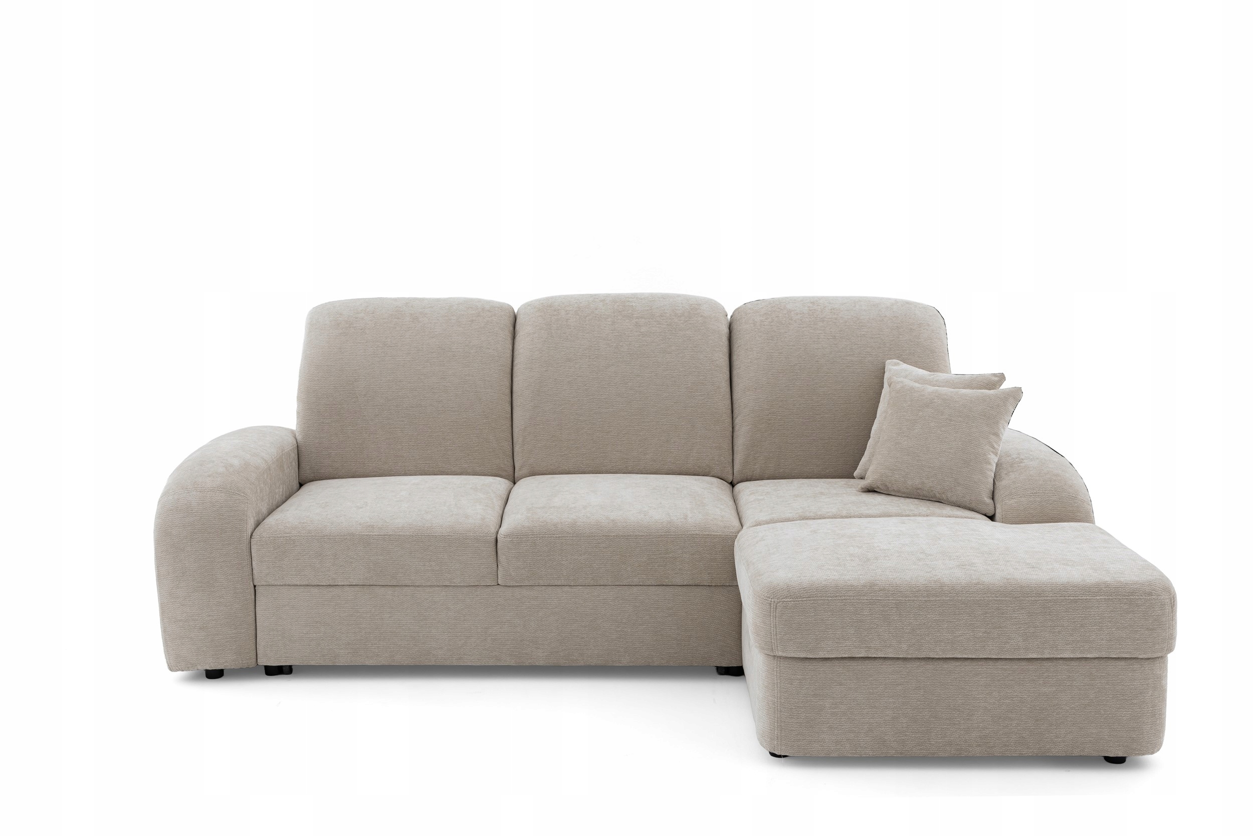 Rohová Sedací Souprava Vibe S Vysoké opěradlo Spaní Kontejner Béžová