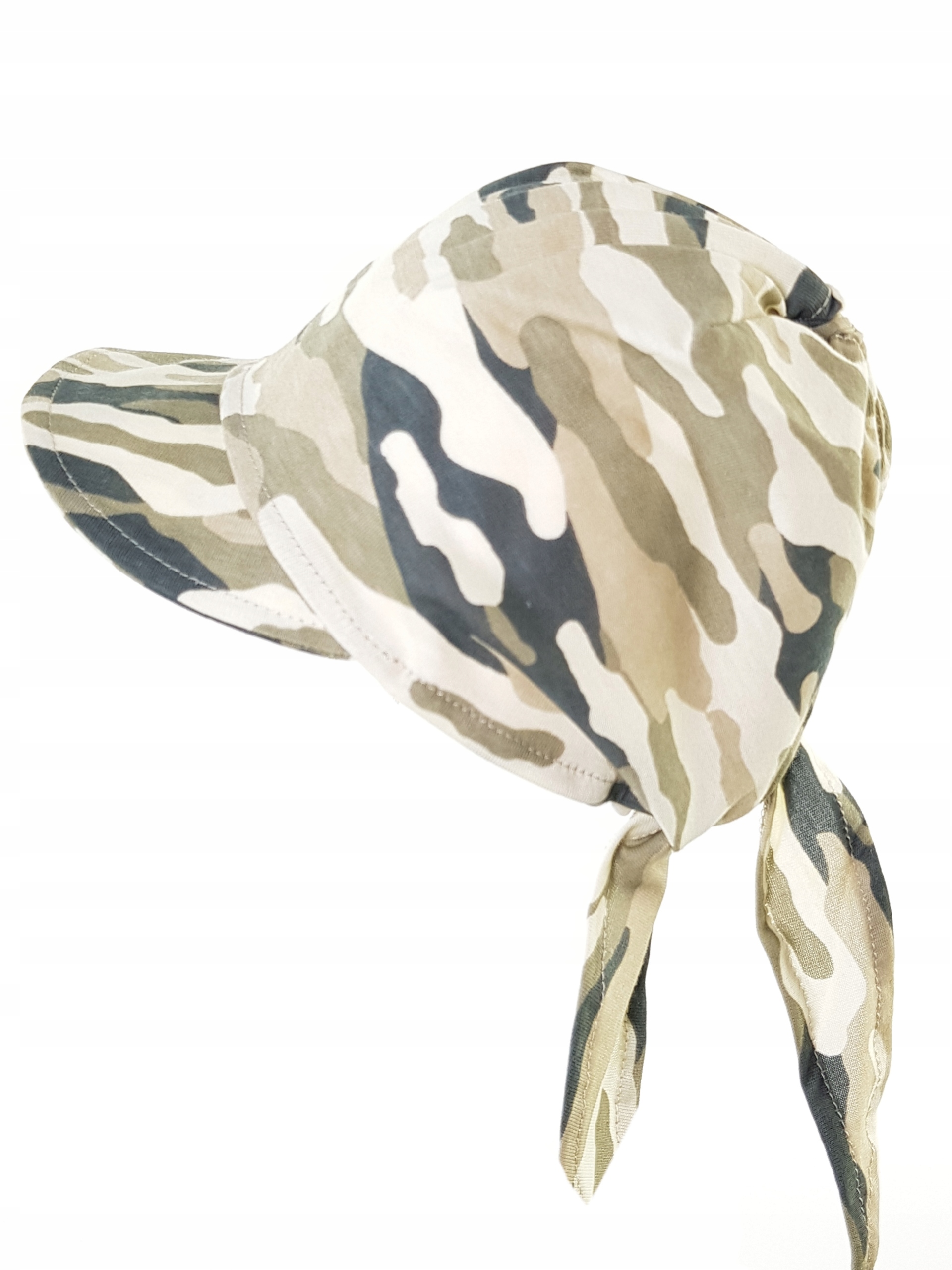 POLSKA UNIWERSALNA CZAPKA CHUSTKA CHUSTECZKA NA GŁOWĘ Z DASZKIEM 40 WZORÓW