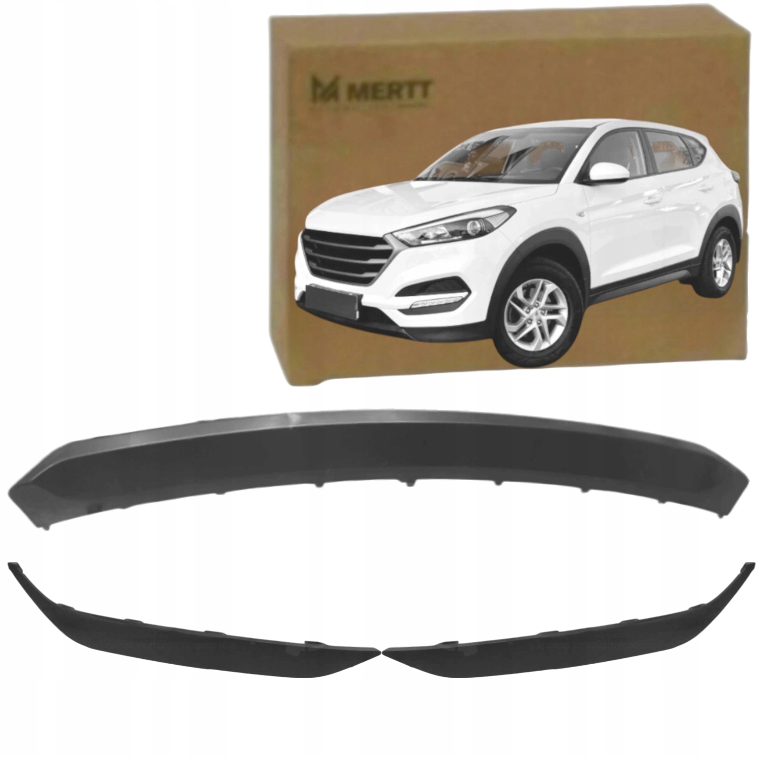 Spoilerové Lišty Předního Nárazníku Hyundai Tucson III 2015-2018 Komplet