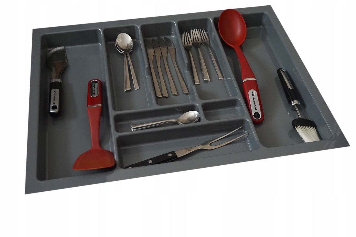 

Wkład organizer na sztućce szary do szuflady 70cm