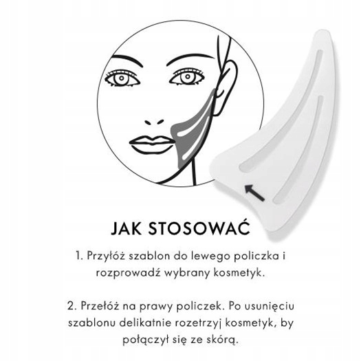 

Oriflame szablon do konturowania policzków