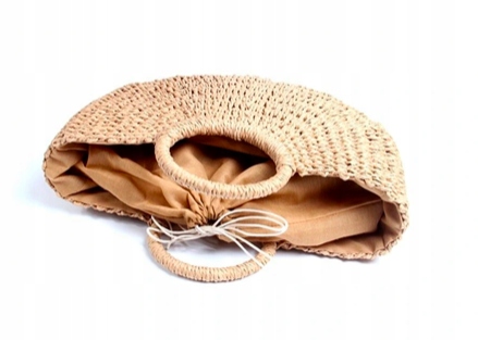 DUŻA TORBA KOSZYK TOREBKA DAMSKA SŁOMIANA PLAŻOWA Kod producenta RE-110