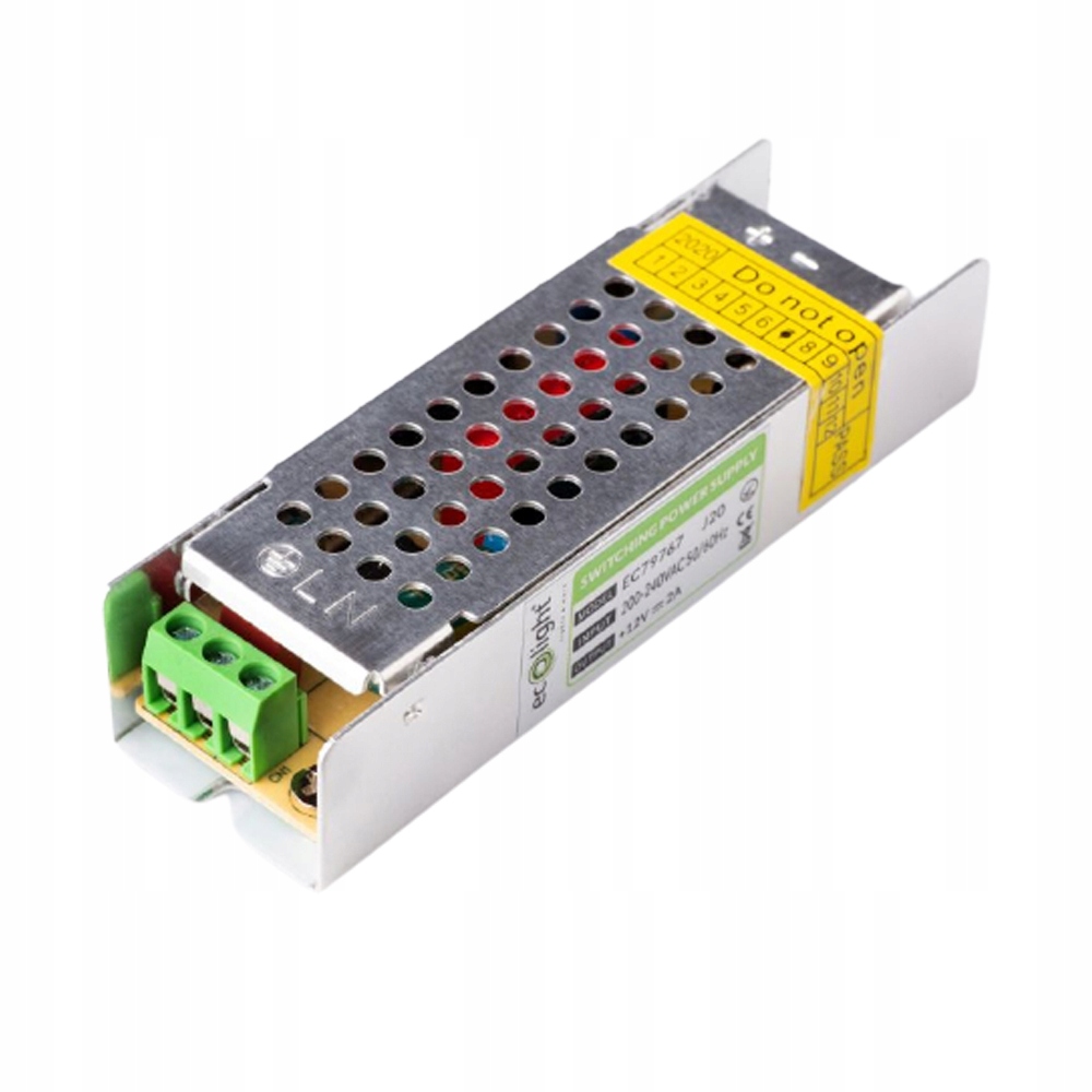 ZASILACZ LED 25W 12V TRANSFORMATOR MODUŁOWY SLIM 2A IP20 DO TAŚM OPRAW