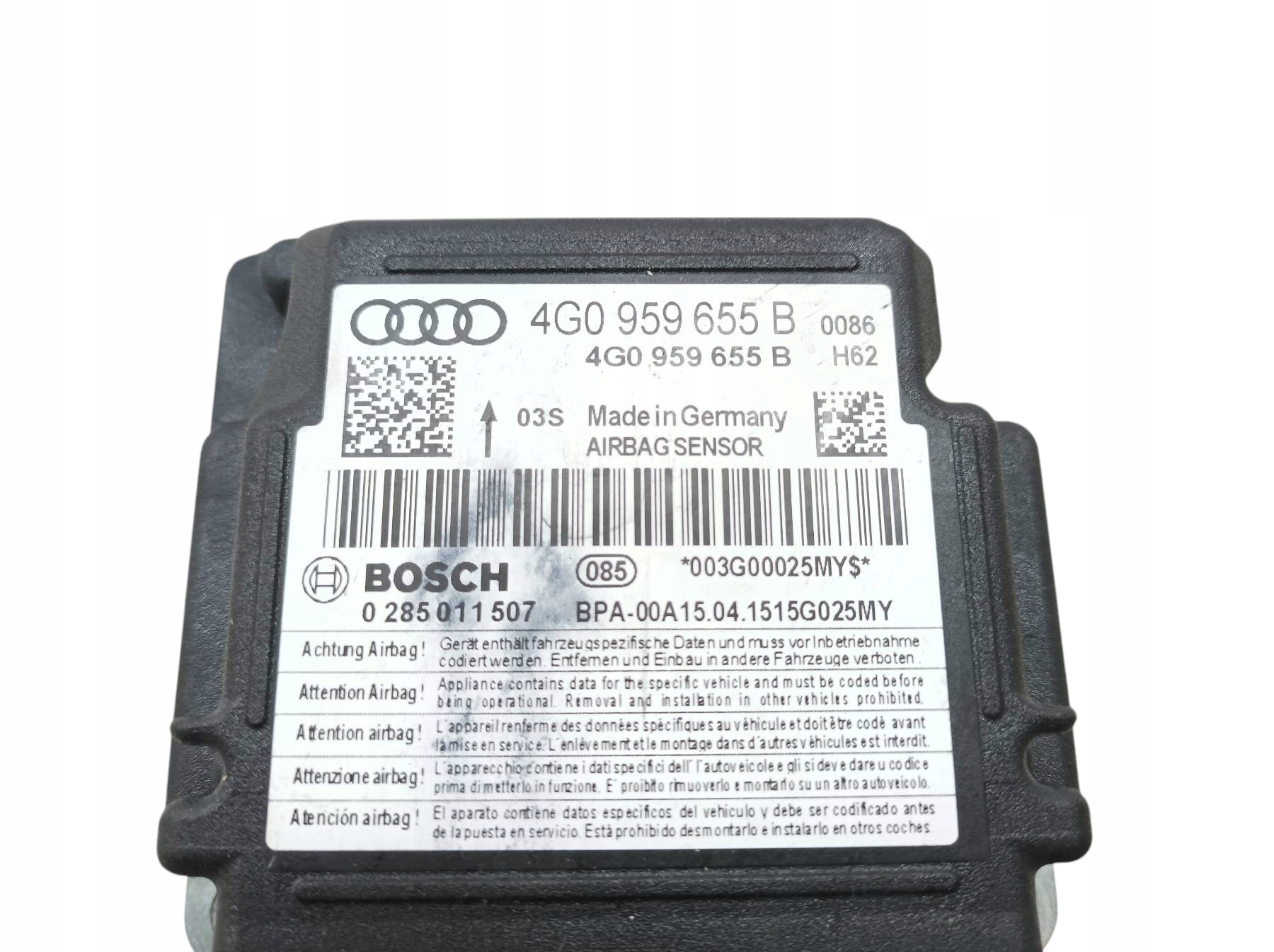 SENSOR airbag 4G0959655B Audi A6 IV (2011-2018) C7