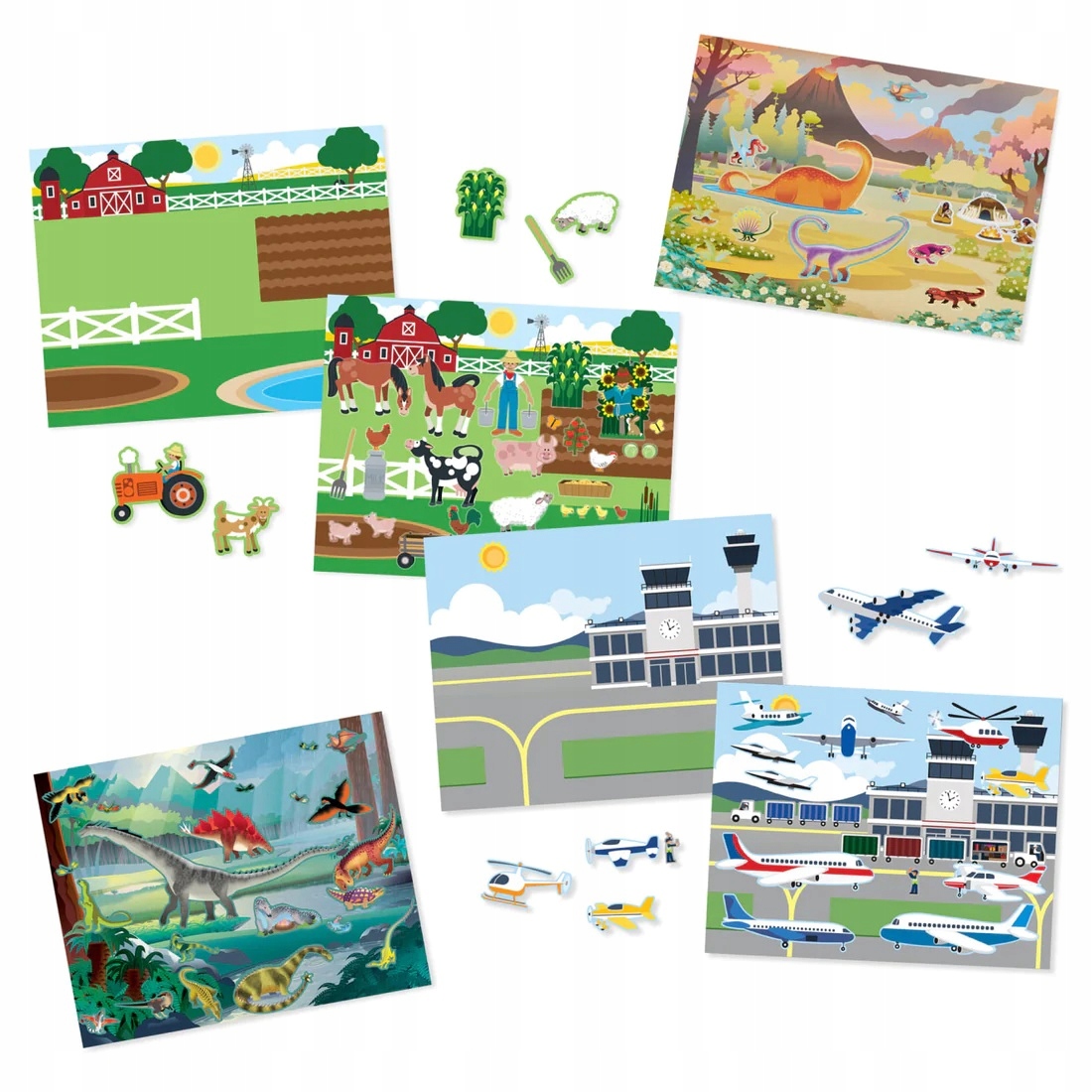 NAKLEJKI WIELOKROTNEGO UŻYTKU RESTICIKABLE STICKERS 150s ZABAWKI DLA DZIECI Marka Melissa And Doug