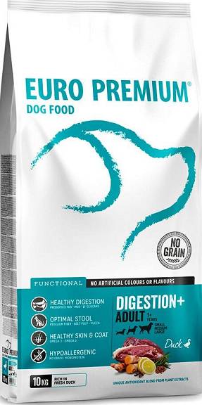 Euro Premium Functional Adult Digestion+ Karma Z Kaczką Dla Psa 10kg