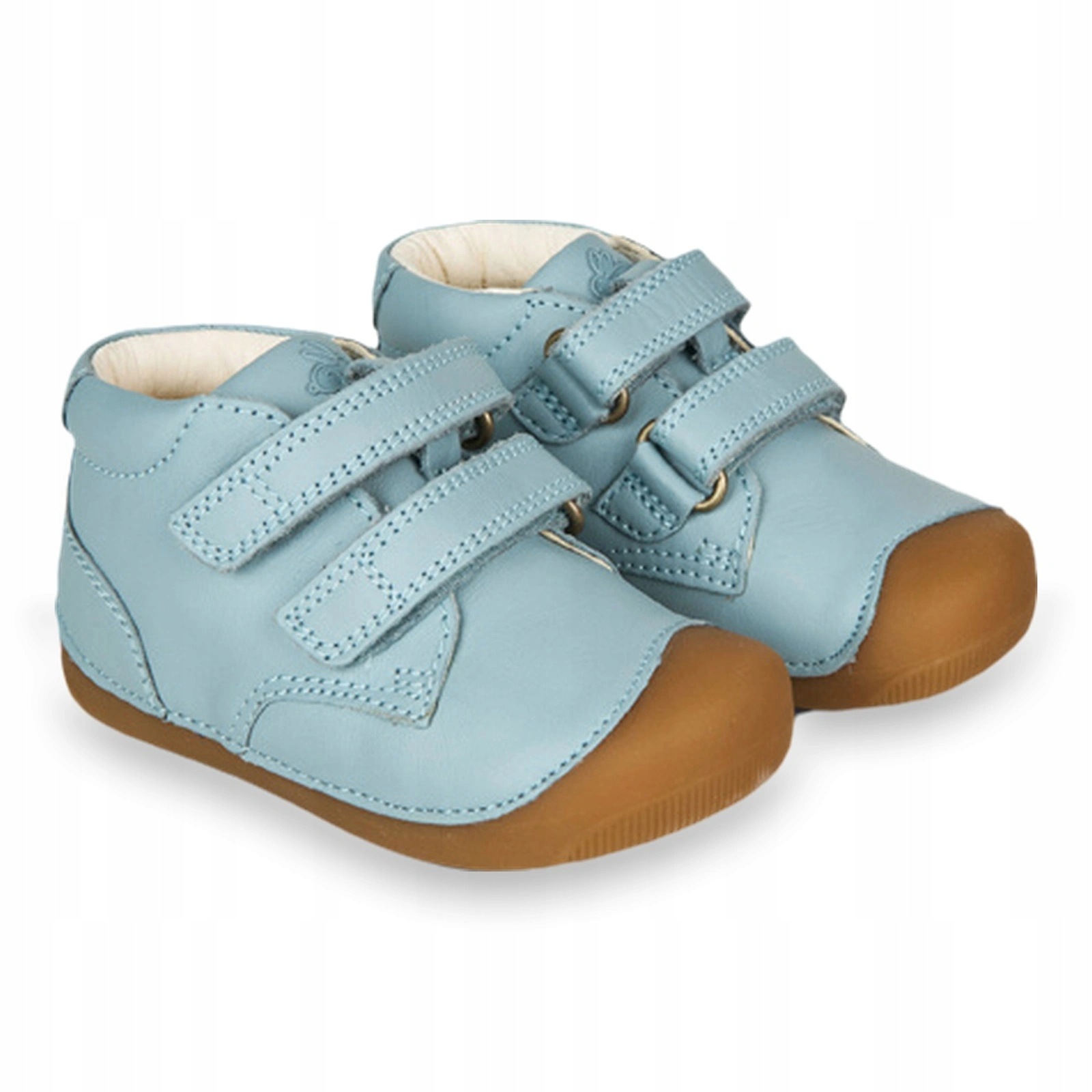 Buty barefoot przejściowe dziecięce na rzepy Bundgaard Petit Teal Stone 21