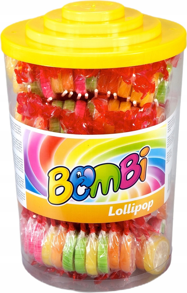 Levně Lízátka Roksové bomby s ovocnou příchutí, balení, výstava 1200 g