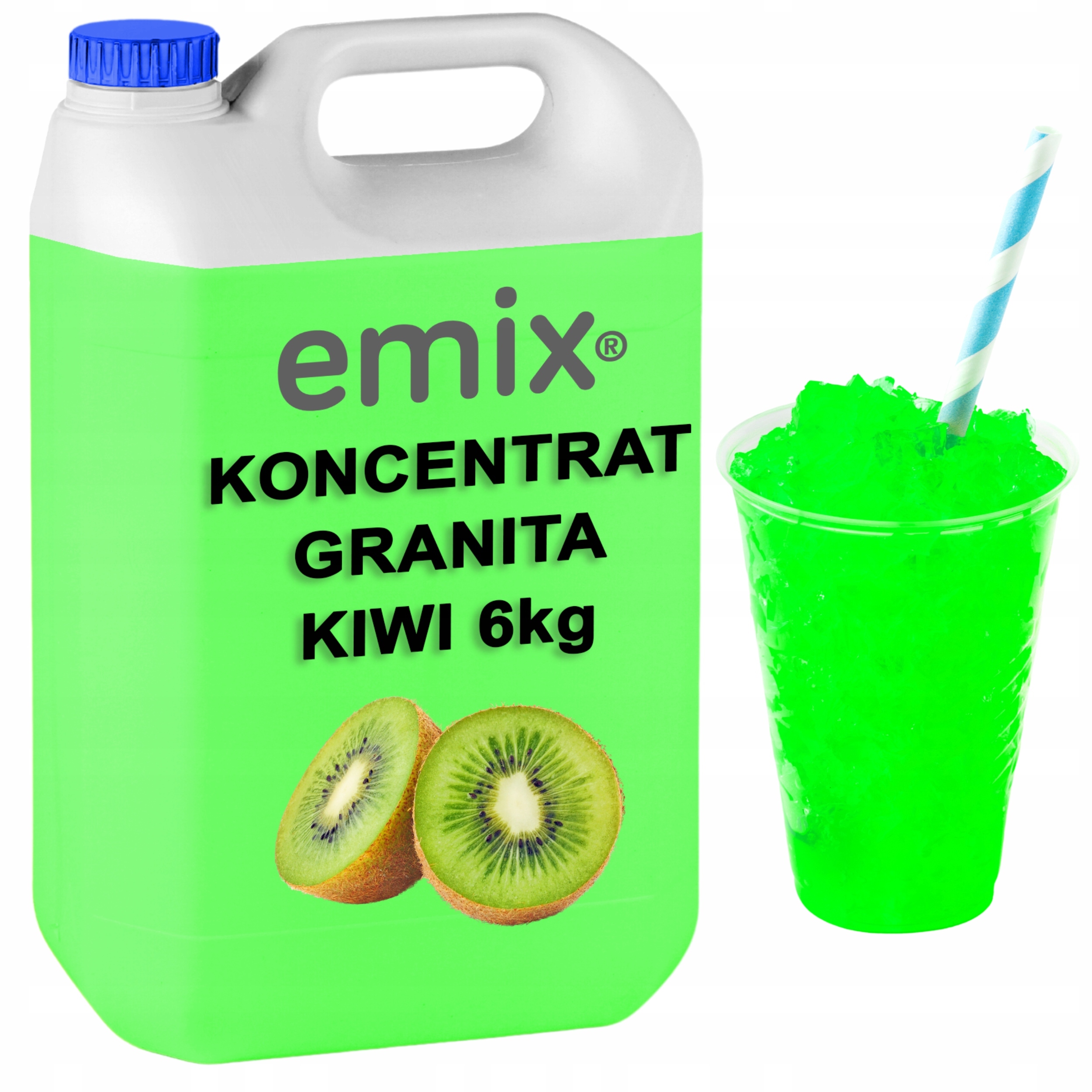 Koncentrat syrop Granitora Kiwi Cytrusowy Granita 5L 1:7 6kg Emix