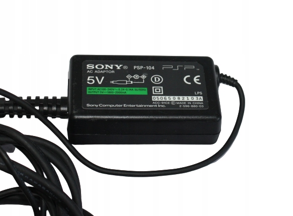 Oryginalny Zasilacz Ładowarka SONY PSP PSP-104 5V 1.8-2A