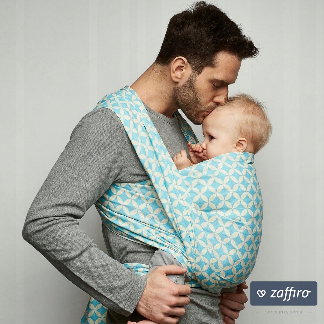 ZAFFIRO Chusta wiązana tkana do noszenia dzieci - Typ Wiązana tkana
