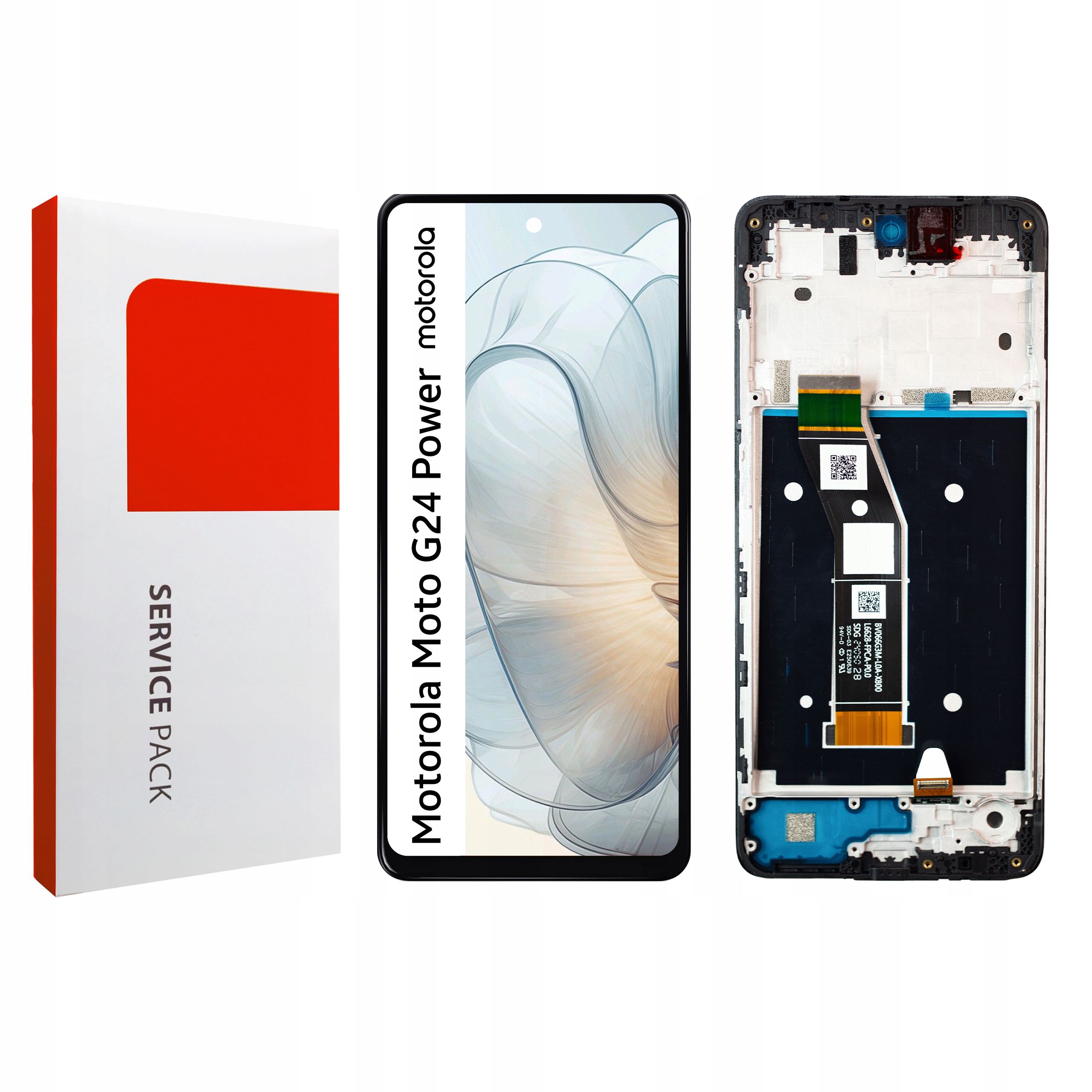 Displej s rámečkem pro Moto G24 Power Originální Zila LCD displej Panel