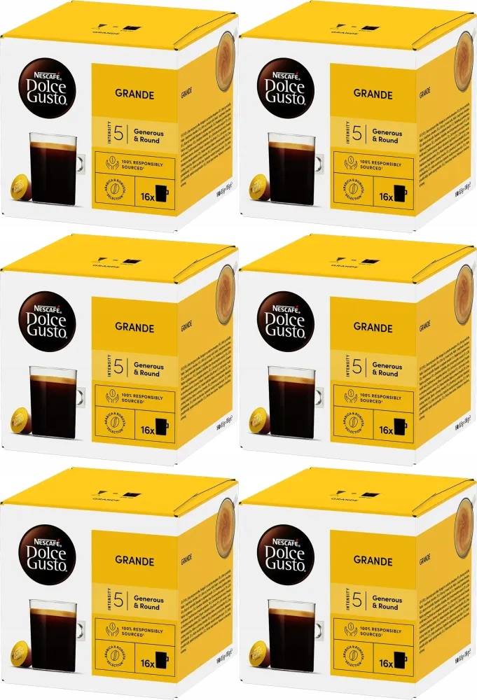 Kapsułki Nescafe Dolce Gusto Grande Kawa 30 szt x6