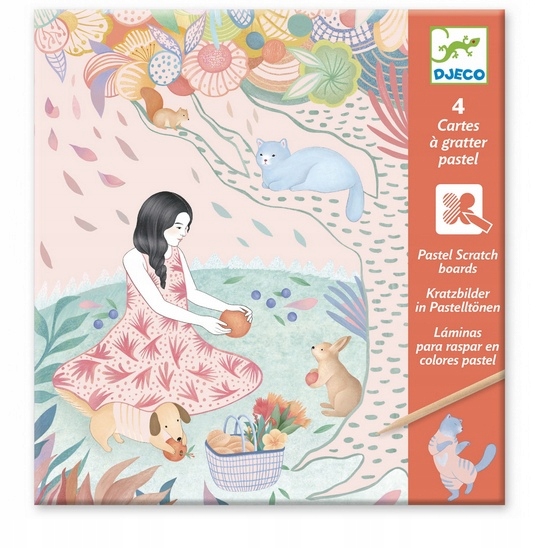 DJECO zestaw art Wydrapywanka PIKNIK 6+ 9738