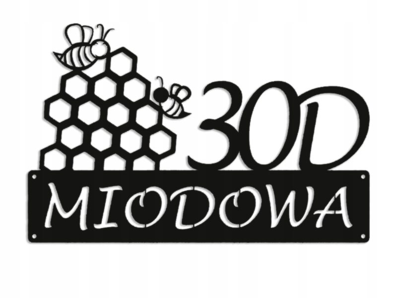 Číslo Na Dom 80 cm Tabuľa Adresa Ocel 2 mm Grafika 5374