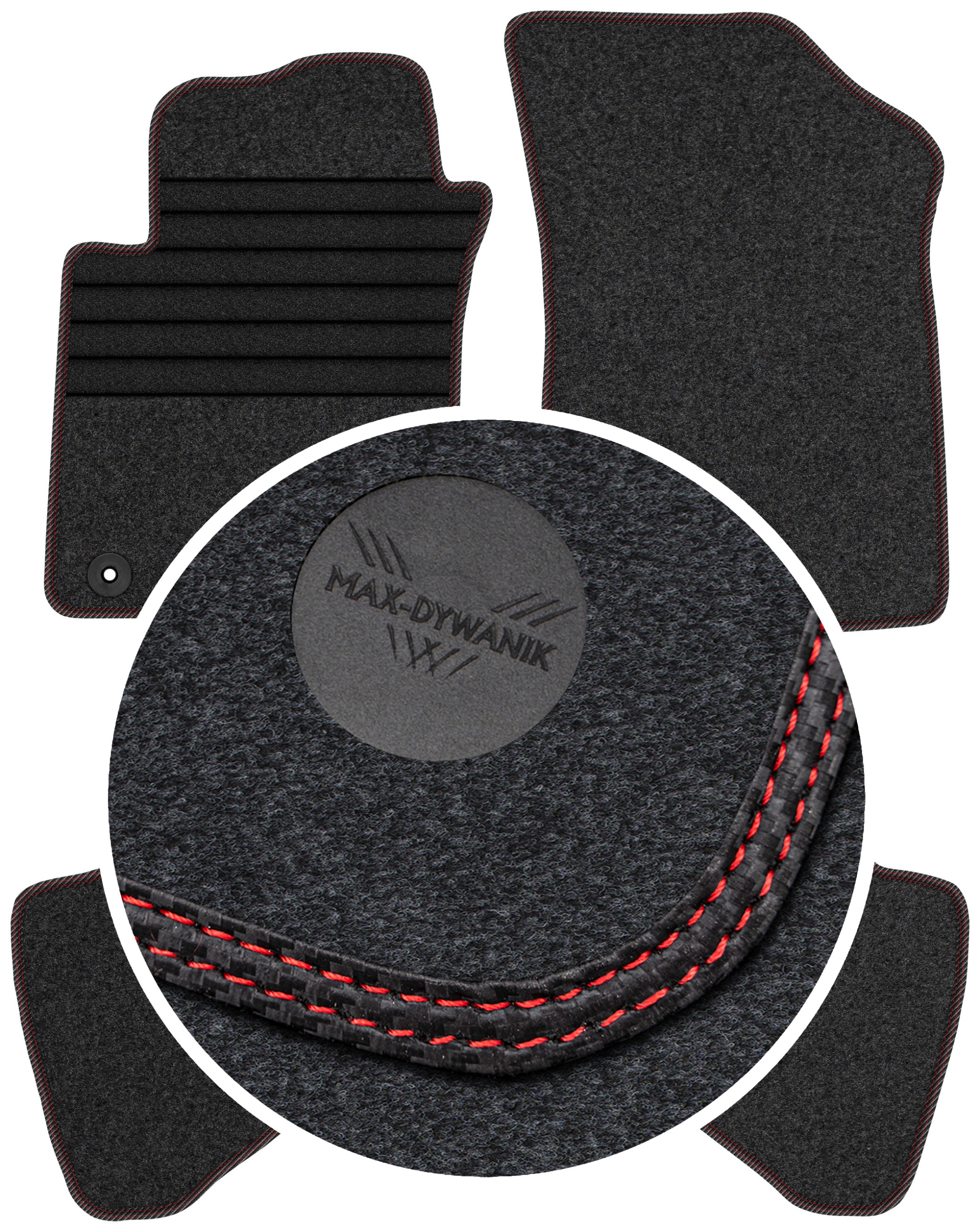 Citroen C1 I 2005-2009 Velurové autokoberce