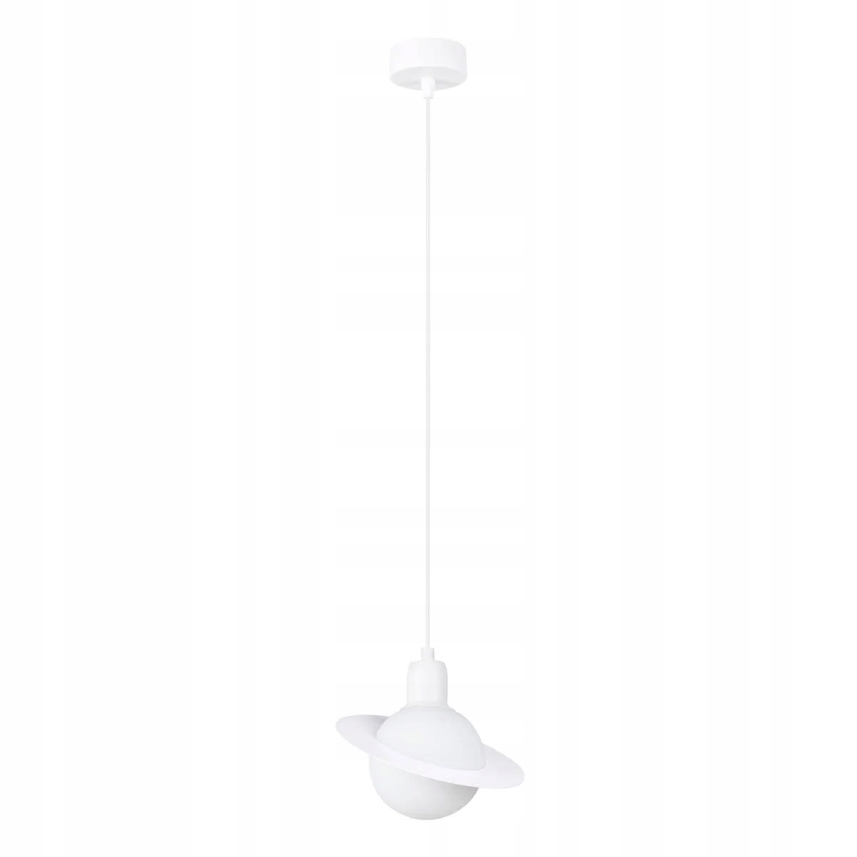Dětská závěsná lampa planeta saturn bílá, moderní, do pokoje Sollux