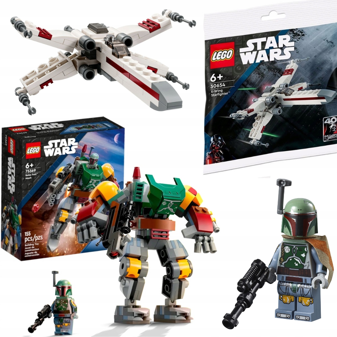 Sada Lego Star Wars 75369 Boba Fett Match Dárek Lego 30654 Starfighter