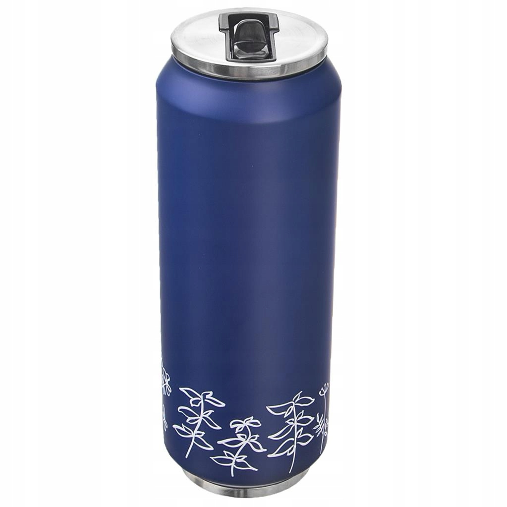 TERMOS KUBEK TERMICZNY PUSZKA BIDON GRANATOWA ŁĄKA Marka inna