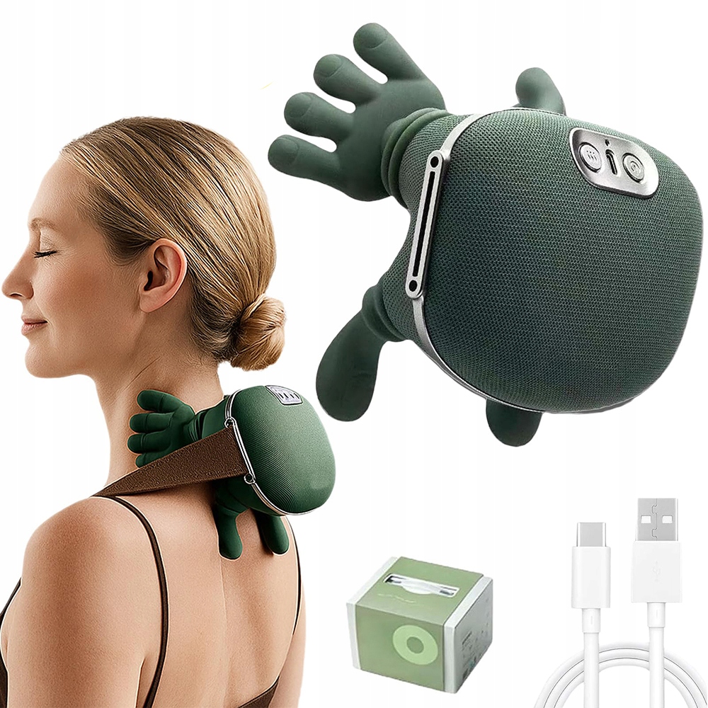 Bioniczny Masażer Szyi i Ramion Podgrzewany Masażer Pleców Elektryczny