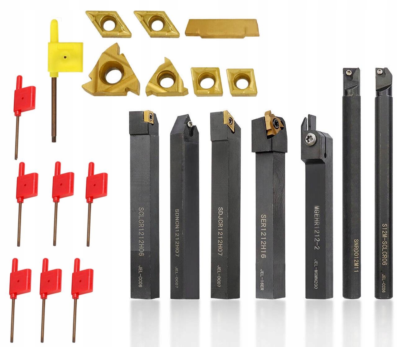 21 Ks Sada Skládacích Soustružnických Nožů Nůž 12 x 12 MM