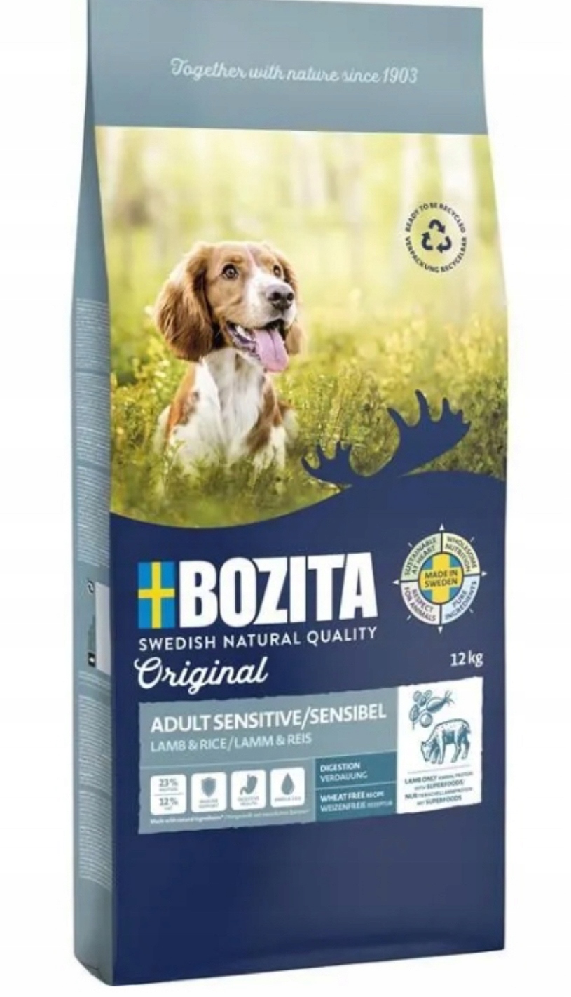 Levně Bozita Lamb and Rice Jehněčí S Rýží 12KG Suché krmivo pro psy