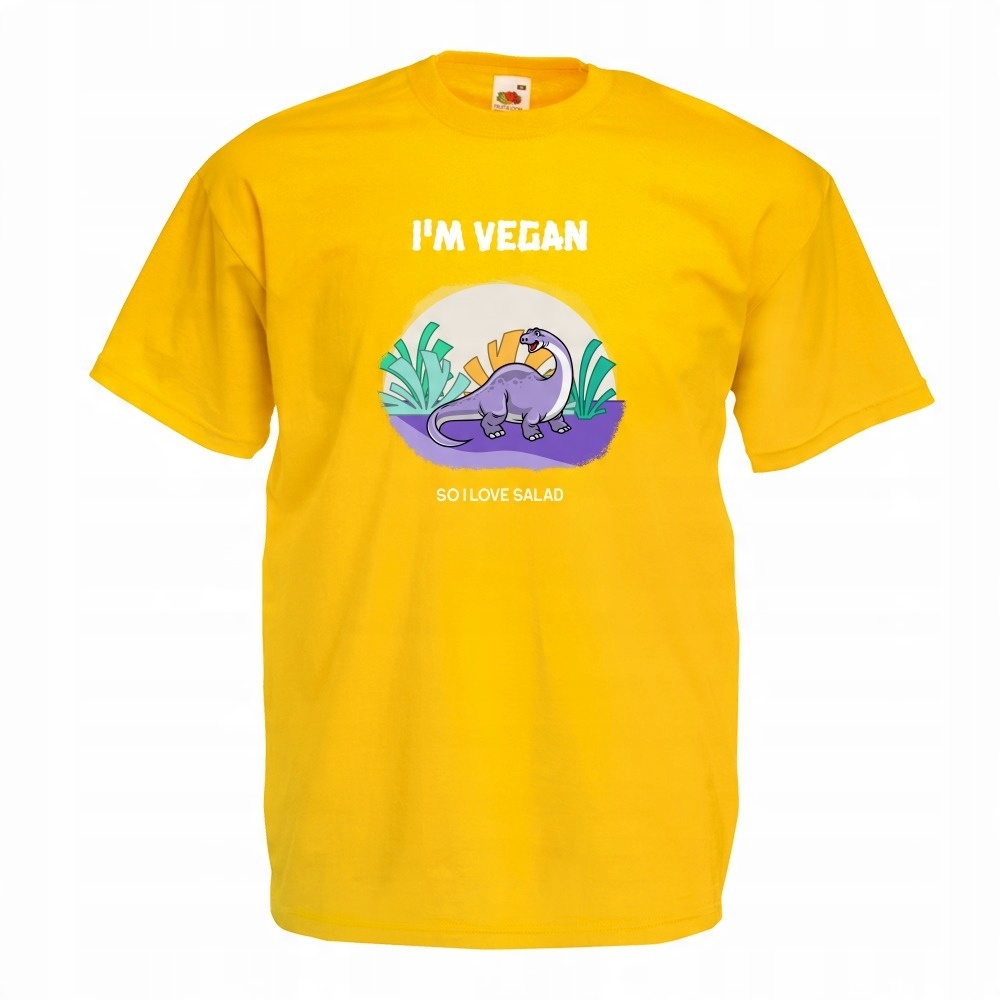 

Koszulka vegan vege wege weganizm L żółta
