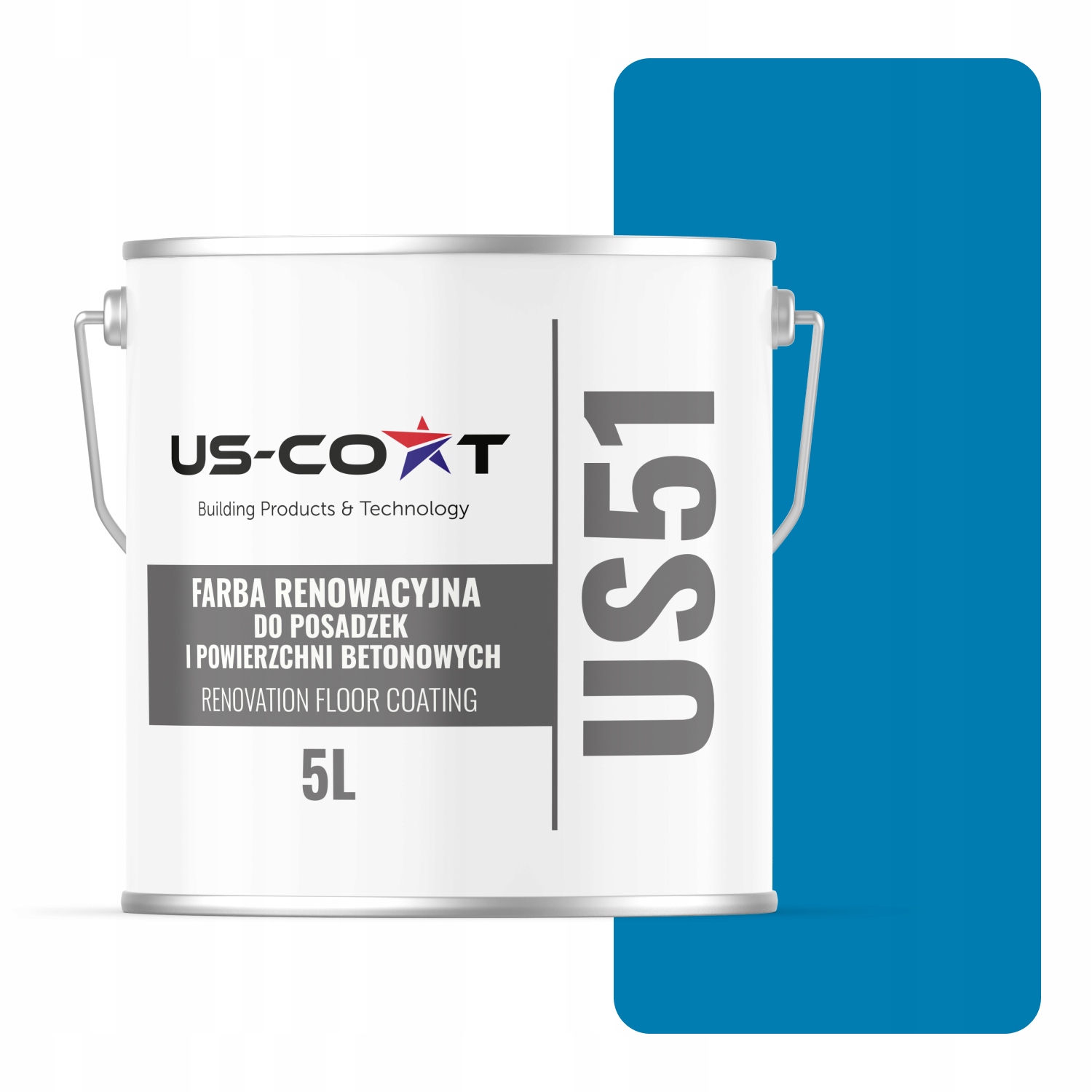 Farba Na Renováciu Betónových Podláh Garáže Farba Modrá RAL5015 Lesk 5 L