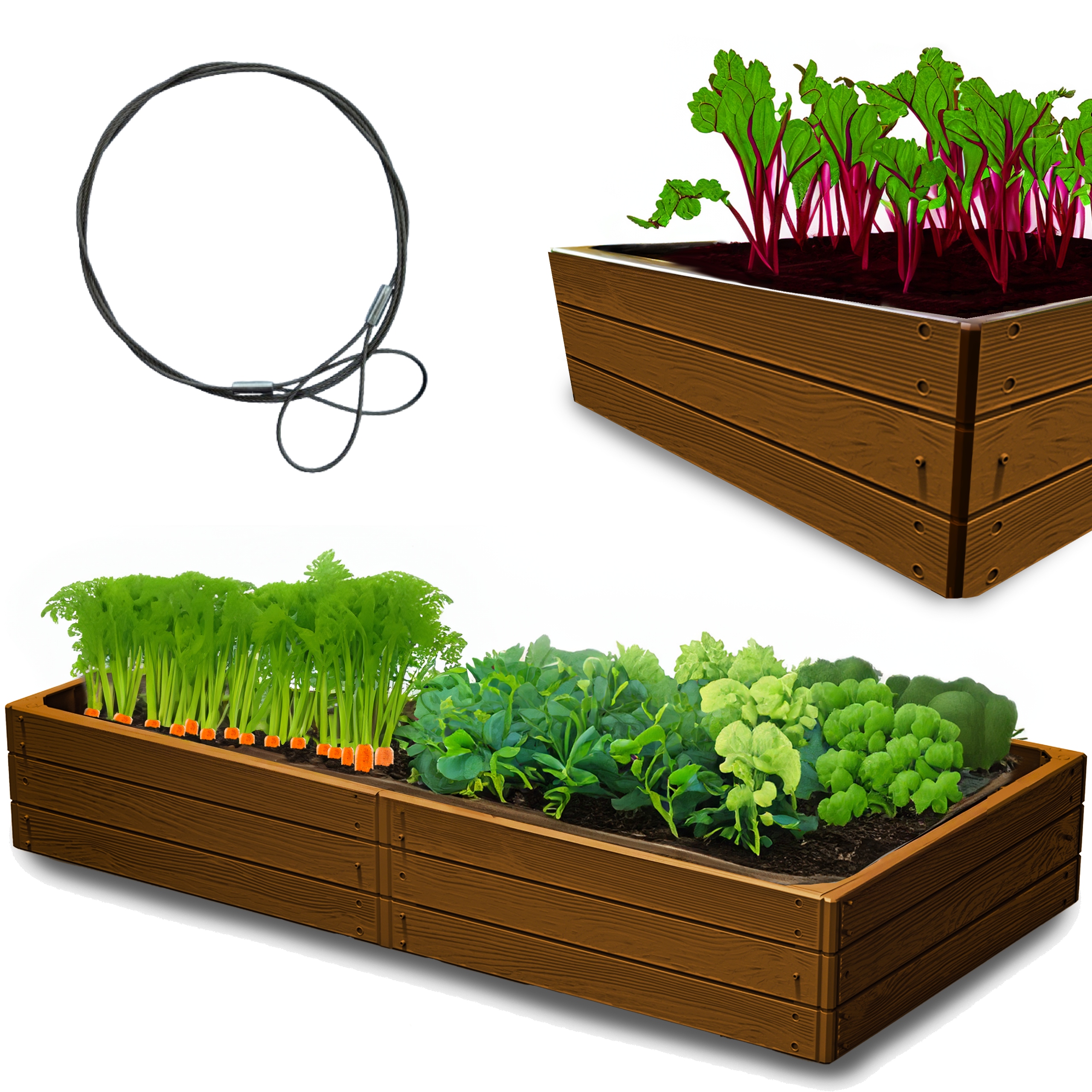 150X75cm Skrzynia Na Warzywa Warzywnik Rabata Grządka Podwyższona Ogrodowa