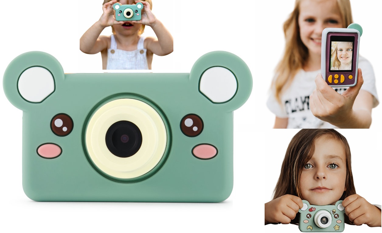 Digitální fotoaparát pro dítě 24MP Video 1080p LCD 2" 32GB karta Kiimento