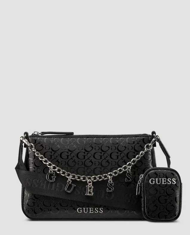 Guess dámská kabelka,crossbody Fiora černá