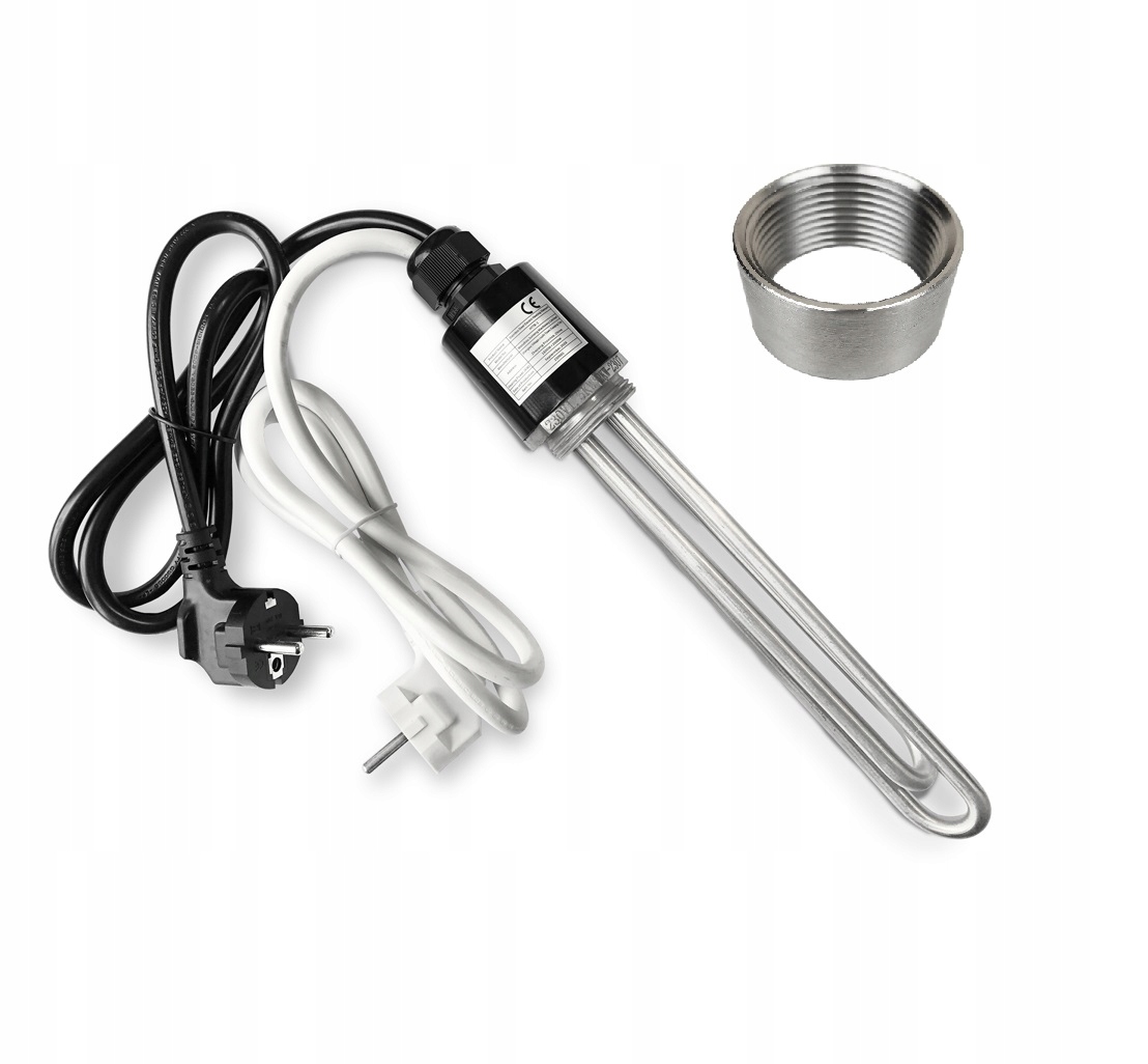 Nerezový Ohřívač 1,5+2 kW Keg Závit 5/4 Certifikát Ce Nátrubek Destilátor