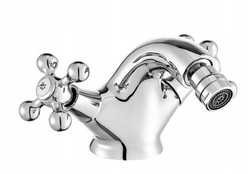 Chromovaná bidetová baterie Stilo s automatickým uzávěrem, řada Stilo