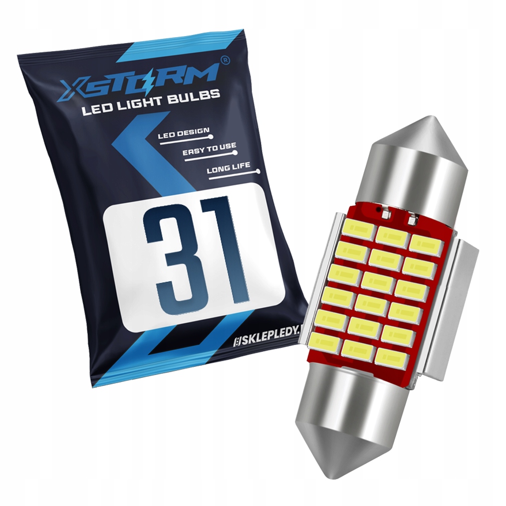 Żarówka Led Xstorm 31MM Rurka C3W C5W 18SMD Canbus Mocna