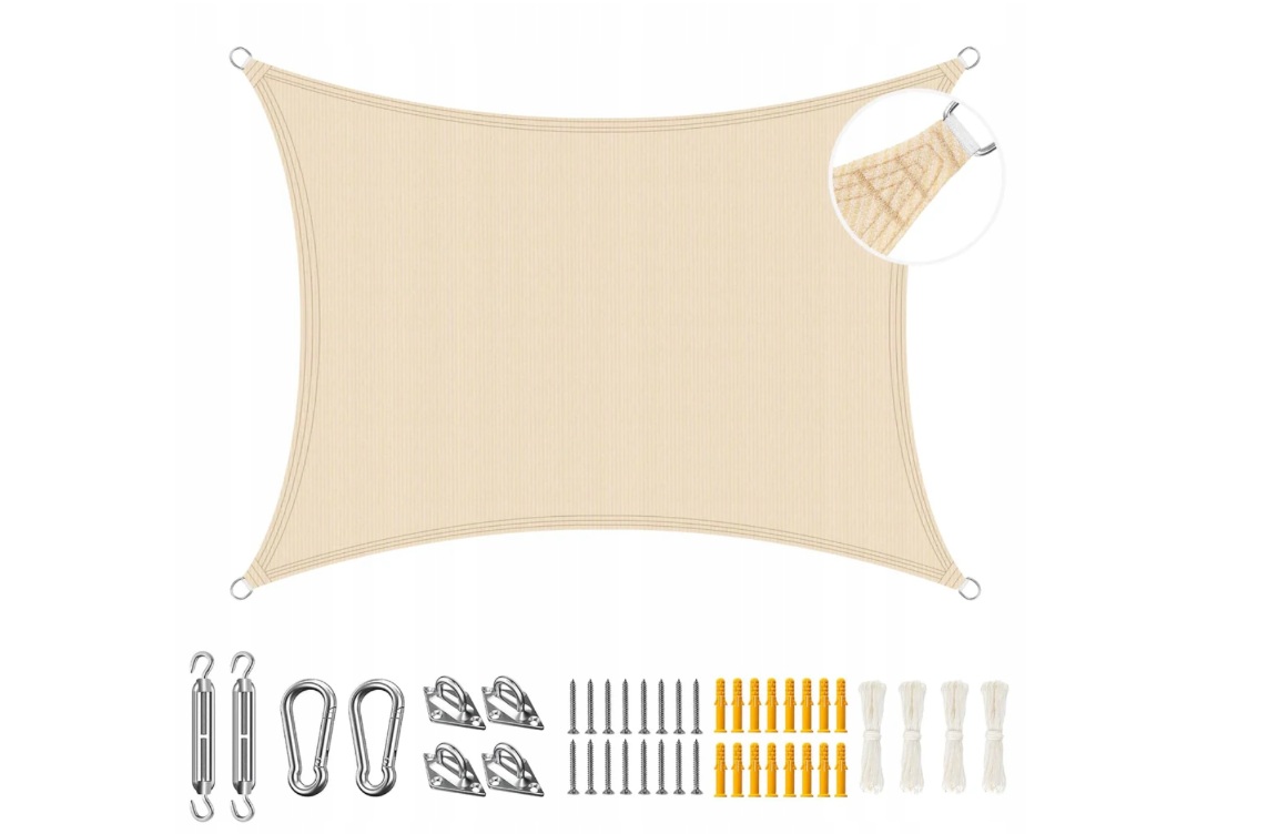 Duerer Sluneční plachta Voděodolná 3 x 4 m, obdélníková