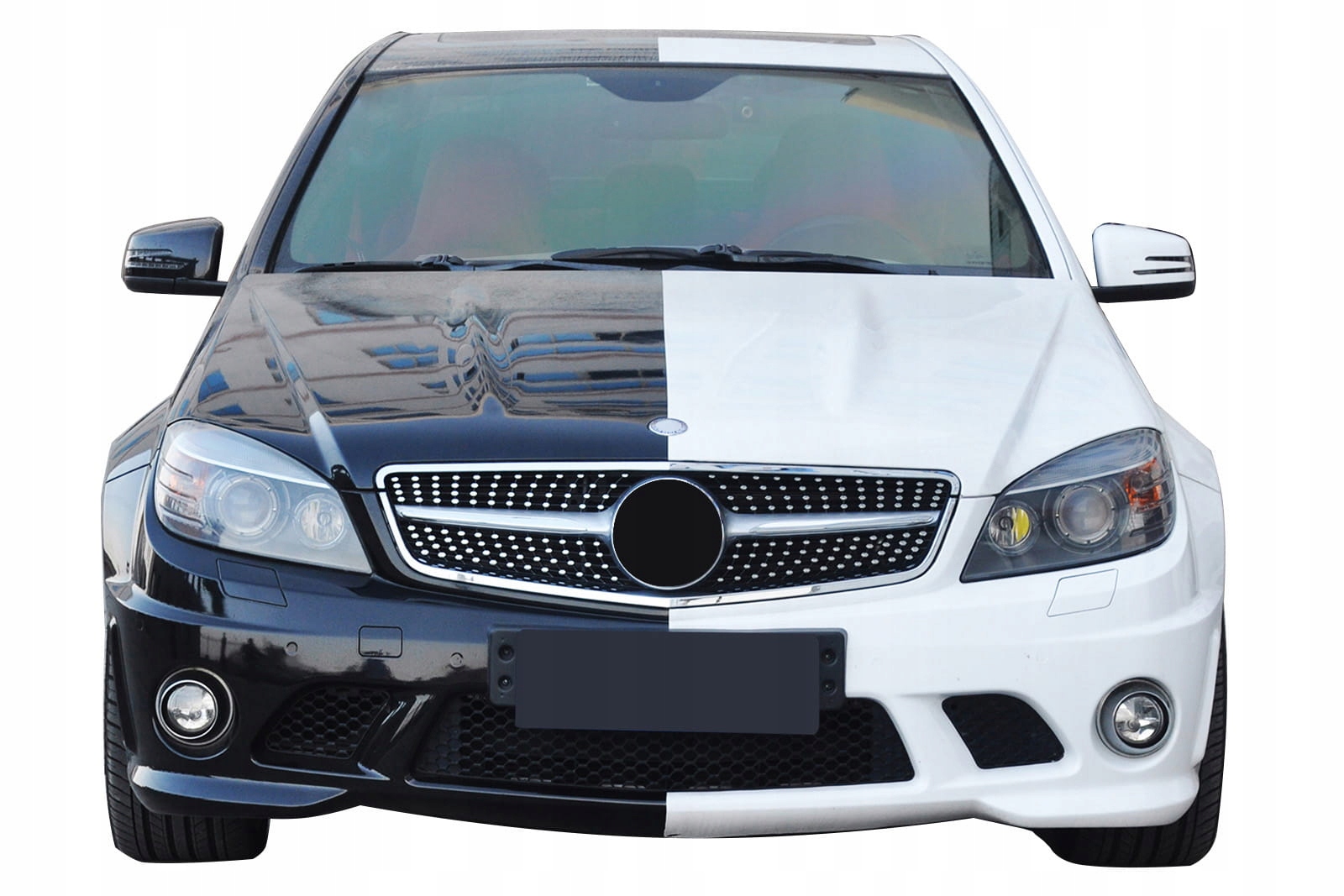 MERCEDES C Class W204 2008-14 GRILL DIAMOND SILVER