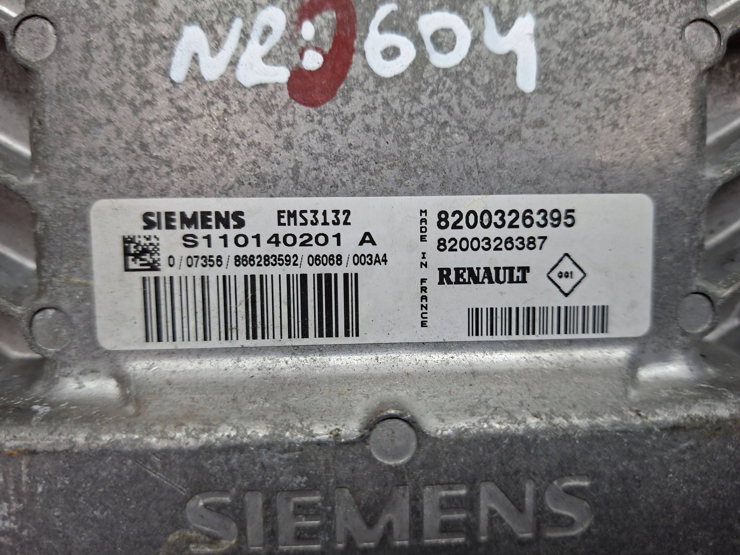 Bedienteil 8200326395 S110140201A 8200326387 Renault Clio II 1.2 und