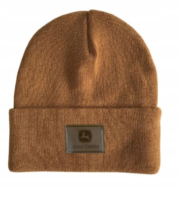 

Czapka zimowa brązowa beanie John Deere